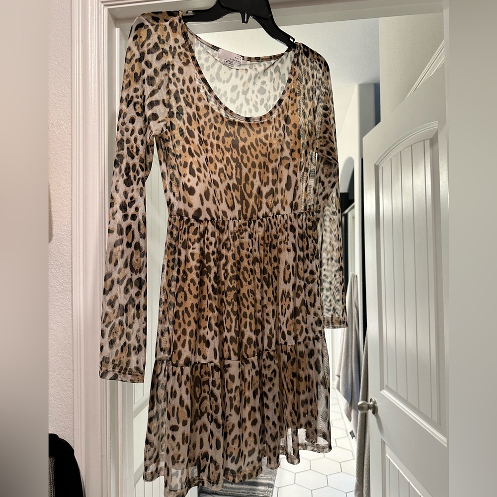 Leopard print dress